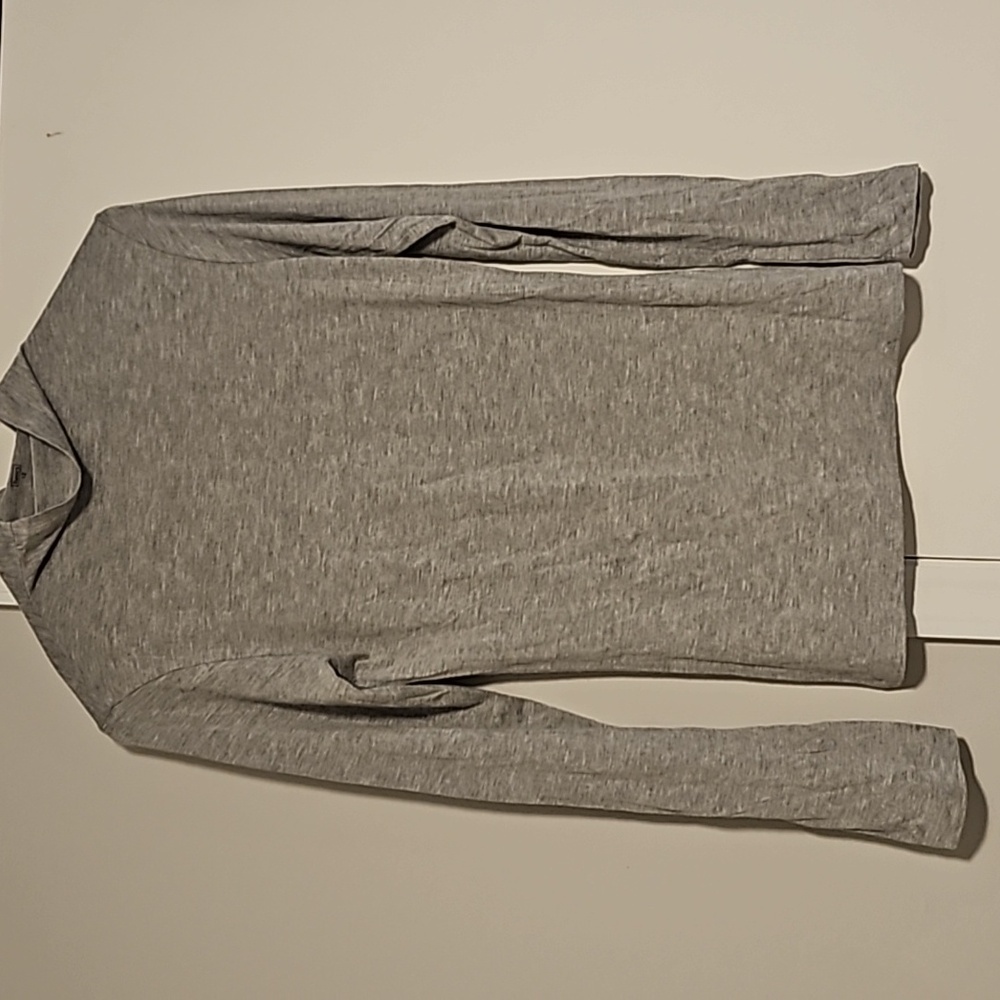 Splash grey mock turtle neck long sleeve shirt